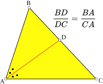 Bisector theorem